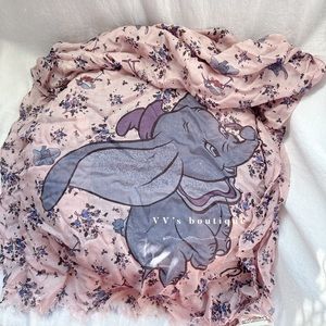 Coach Pink and Purple Dumbo Print Scarf
